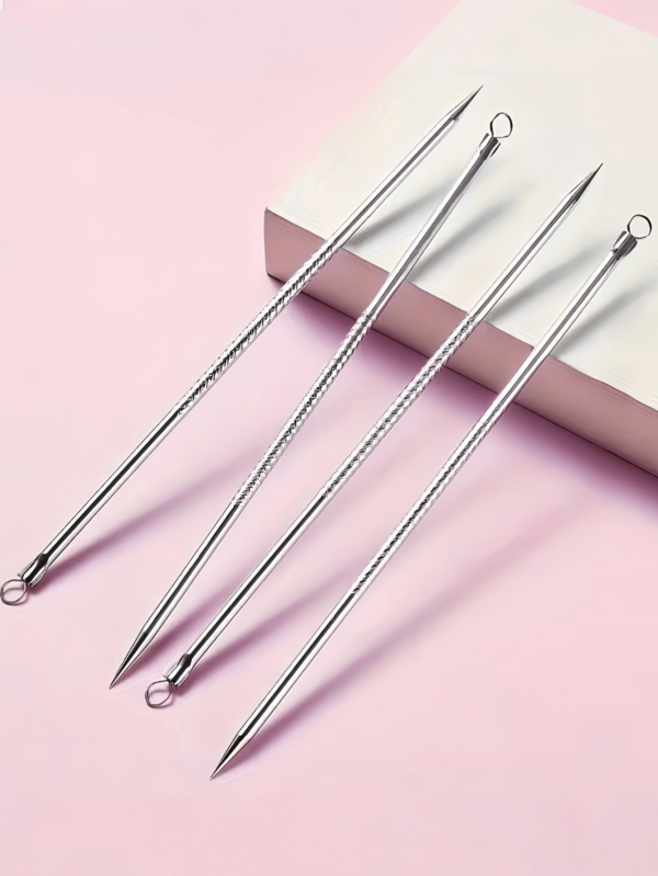 10/5개 블랙헤드 제거 키트, 여드름 도구, 양면 블랙헤드 추출기, 뷰티 니들, 얼굴 모공 클렌징 도구, 블랙헤드, 여드름, 잡티를 효과적으로 제거, 휴대용 얼굴 관리 클렌징 장치, 페이셜 케어를 위한 전문 메이크업 뷰티 도구