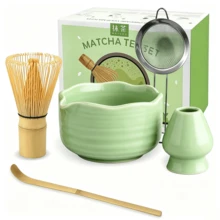 1 pieza/5 piezas Juego de té Matcha japonés, incluye tazón de Matcha, batidor de Matcha, taza de Matcha, revolvedor, cuchara de té, juego de tazón de té, herramientas de preparación de Matcha, herramientas para hacer postres y bebidas, caja de regalo japonesa, Juego de revolver Matcha Matsushiro, regalo de vacaciones para amantes del Matcha - Multicolor - Ver 16