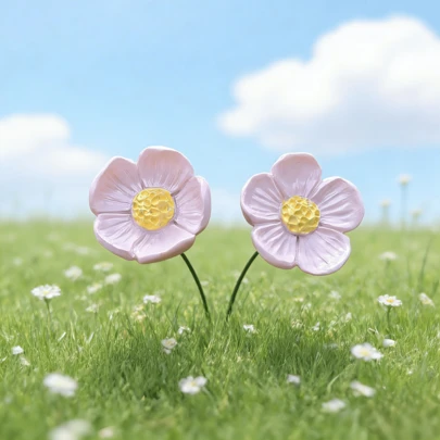 2件套：陶瓷喂食碗，蜜蜂喂食器，陶瓷工艺品，蝴蝶喂食器，手工陶瓷喂食工具，适合户外喂蜜蜂和蝴蝶，也非常适合室内装饰。