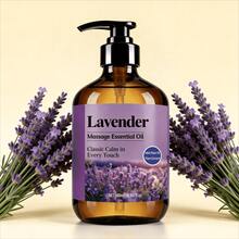Minyak Esensial 500ml/16.9 Fl.Oz, Mengandung Minyak Esensial Jahe, Mugwort, dan Lavender, Minyak Tubuh yang Menutrisi, Tidak Berminyak, Cocok untuk Pijat Sebelum Tidur, Mandi, SPA, Cocok untuk Wajah dan Tubuh, Hadiah untuk Keluarga dan Teman - Minyak Pijat Lavender 500ml - View 3