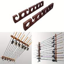 Fishing Rod Rack, Holds Up To 7 Fishing Rods, Wall-Mounted Or Ceiling-Mounted Fishing Rod Holder, Vertical Or Horizontal Fishing Rod Stand - Tree - View 5