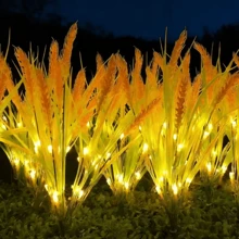 Solar Wheat Lights, Outdoor Solar Wheat Sheaf Lights, Easily Create Wedding Stage And Romantic Outdoor Scenery! Suitable For Autumn Harvest Festival Stage Decoration, Applicable To Weddings, Courtyards, Gardens, Patios And Corridors, Creating A Charming Atmosphere Landscape, Birthday Parties | Gifts For Her | Garden Decor - Wheat Ears - View 2