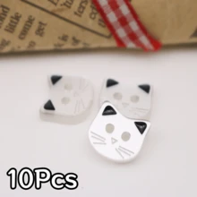 10/20個 12mm 可愛粉色耳貓卡通動物鈕扣，適用於開襟衫、手工藝品、裝飾鈕扣 - A - 查看 19
