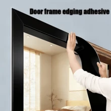 1 Roll 3.94 In X 196.85 In Window Frame Renovation Decorative Strips, Waterproof Sunshade Changeable Beautifying Film For Balcony Doors And Windows, White Pipe Decorative Sticker For Bathroom Pipe Concealment - 10cmx5m - View 2