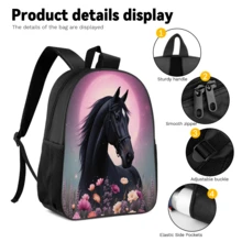 3pcs/Set Student Backpack, Messenger Bag, Pencil Case, Boys' Large Capacity Compartment Backpack, Back To School Supplies Storage, Travel Storage Bag, Suitable For School, Class, Outdoor Sports - A - View 3