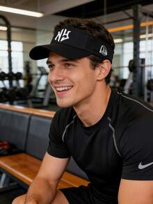 1pc Adjustable NY Embroidered Sun Hat, Unisex Casual Streetwear Style Summer Cap - Style 1 - View 4