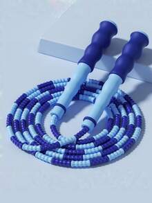 1根软珠竹制跳绳，防缠绕跳绳，适合减肥运动训练 - 彩色 - 查看 12