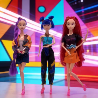 Doll,1pc Rumii Miraa And Zoey Vinyl Figurine Toy, Collectible K Pop Idol Action Figure, Cute Character Doll, Fun Alternative For Fans, K-Pop Merchandise Gift