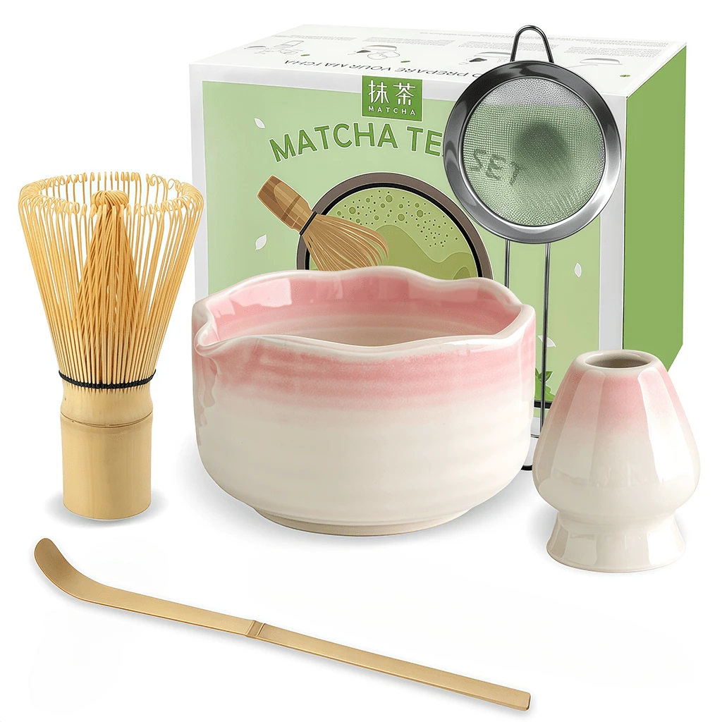 1 pieza/5 piezas Juego de té Matcha japonés, incluye tazón de Matcha, batidor de Matcha, taza de Matcha, revolvedor, cuchara de té, juego de tazón de té, herramientas de preparación de Matcha, herramientas para hacer postres y bebidas, caja de regalo japonesa, Juego de revolver Matcha Matsushiro, regalo de vacaciones para amantes del Matcha - Multicolor - Ver 1