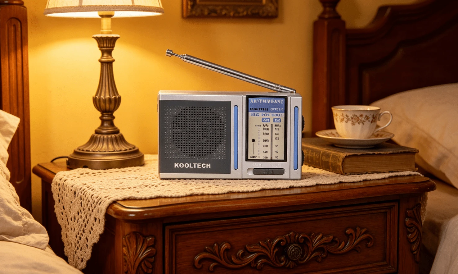 STARLEY - Radio Portátil FM/AM con Batería y Luz LED, Mini Radio de Bolsillo Recargable para Casa, Camping o Emergencias - Ver 1