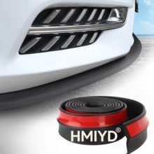 Universal Rubber Car Front Lip Bumper Protector, Flexible Anti-Kick And Anti-Scratch Front Lip Decoration, Car Bumper Rubber Protective Strip, Easy-To-Install Vehicle Enhancement Accessory - A - View 2