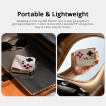 GameSir Pocket Taco Controlador de juegos retro compatible con iOS, Android, teléfonos móviles y 2/1 a través de conexión Bluetooth. Experiencia de juego vertical portátil y ligera. Diseño con almohadillas de silicona protectoras, modo de teclado incorporado y diseño de botones de membrana receptivos. Batería de 600mAh. - Ver 5