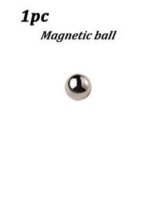 1 pieza Herramienta de arte de uñas de ojo de gato magnética 2 en 1, imán de ventosa de bola de acero para esmalte de gel de ojo de gato DIY - Multicolor - Ver 9