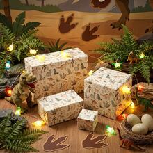 17" X 197" Dinosaur Pattern Gift Wrapping Paper Roll, Colorful Gift Wrapping Paper Suitable For Birthday Party, Holidays And Special Occasions - View 5
