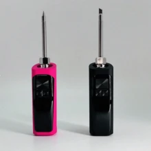 1pc Portable Mini Soldering Iron, LED Digital Display Threaded Electric Soldering Iron, 510 Threaded Interface, Mini Soldering Iron Kit With Display, 400mAh Battery Pack With Adjustable Voltage, Type-C Charging Cable, Fast Heating, With Lanyard For Easy Storage, Compatible With Heating Tips, Suitable For Smartphone, Computer, Camera, Circuit Board Repair, DIY Projects And Electronics Maintenance - Multicolor - View 9