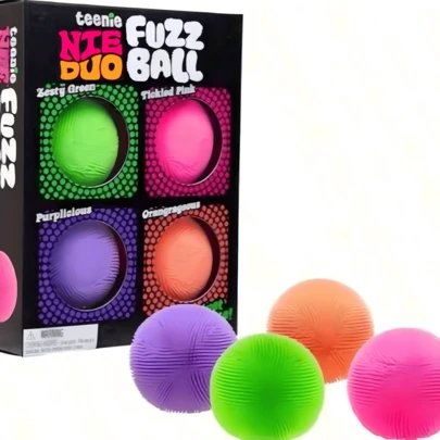 1pc Creative Fuzzy Color Changing Ball, Cute Stress Relief Toy, Malt Squeeze Ball, Soft Squishy Squeeze Toy, Suitable For Girls, Teenagers To Relieve Stress, Easter Gift, Birthday Gift, Christmas Gift, Holiday Gift