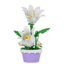 Micro Granule Potted Building Block Immortal Flower, Immortal Flower Building Block Potted Set, Cute Home Decor, Desktop Decor, Multifunctional And Original Gift Idea, Artificial Potted Decor, Holiday Gift, Birthday Gift, Christmas Gift, New Year Gift, Party Decoration - Multicolor - View 13