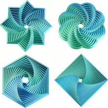 2 món đồ chơi giảm căng thẳng in 3D, thiết kế hình lục giác fractal, hình xoắn ốc xoay, đồ chơi giảm stress giác quan, thích hợp làm quà tặng ngày lễ, Giáng sinh, sinh nhật (màu tím nhạt), trò chơi tiệc tùng, tiệc độc thân, đồ dùng tiệc độc thân, trò chơi tiệc tùng, kỷ niệm, đồ chơi, trang trí sinh nhật, đồ dùng tiệc tùng, đồ dùng tiệc sinh nhật, đồ dùng tiệc tốt nghiệp. - Nhiều màu - Xem 3