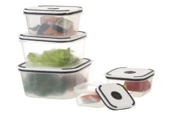 Aafan 10PCS Airtight Food Storage Containers Set, Plastic Pantry Organization Jars With Lids, Moisture-Proof Kitchen Storage Boxes, Clear Stackable Cereal & Dry Food Containers (0.4L–2L) - View 1