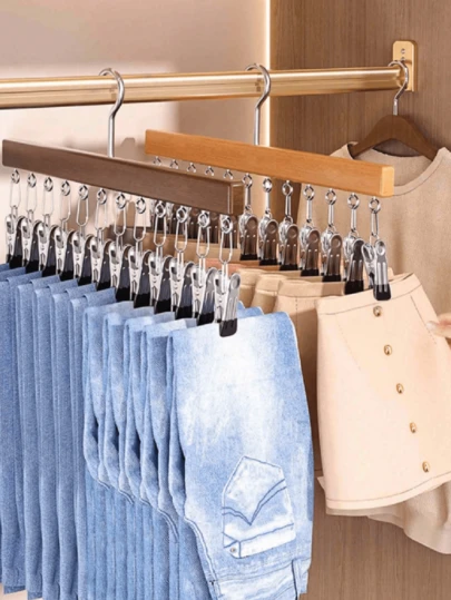 Tendedero multiusos y duradero, adecuado para camisas, vestidos, calcetines, sombreros, chaquetas, leggings y diversas prendas, ayuda a ahorrar espacio en el armario para hogares, lavanderías, tiendas de ropa, hoteles y dormitorios