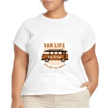 2026 Camiseta unisex de algodón casual de verano, estampada diseño playero surf atardecer, ropa de vacaciones, colores blanco y negro, tallas extras disponibles - Blanco - Ver 4