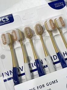 18 piezas de cepillos de dientes de cerdas suaves de cabeza ancha, adecuados para uso familiar, producto ideal - Multicolor - Ver 8