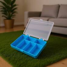6 Grid PP Plastic Fishing Accessories Storage Box Portable Travel Organizer For Hooks Lures And Small Parts - Multicolor - View 9