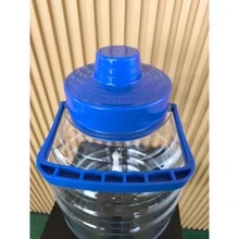 20L Barrel Dispenser Glass Dispenser With Key, Lid, And Handle - Blue - View 4