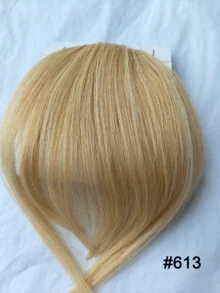 Clip In Bangs Real Human Hair Bangs Hair Clip Fringe With Temples Hairpieces Invisible Clip-In Bangs Soft French Air Bangs Forehead Bangs For Women Natural Looking Fake Bangs For Daily Wear Wispy Bangs Wig Dark Brown Multicolor - Multicolor - View 6
