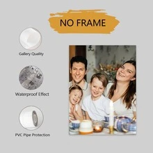 1pc Framed Photo, Best Photo, Custom Canvas Print &, Wall Art, Home Decor, Custom Tea Room, Warm Ambience, For Anniversaries, Personalized Gift, For Housewarming - Multicolor - View 19