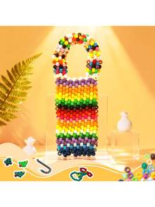 200pcs Plastic Horse Beads, Multi-Color Beads Suitable For Bracelet Making, Braiding, DIY Crafts, Jewelry Making, Keychains And Decorations, Random Colors - Multicolor - View 7