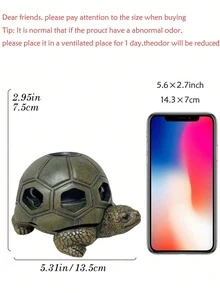 Cenicero de tortuga, cenicero de resina con diseño de animal para decoración de oficina y hogar, accesorio de escritorio, cenicero para uso en el hogar y al aire libre - Talla única - Ver 11