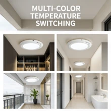 1pc Magnetic Motion Sensor Rechargeable Ceiling Light With Remote Control, Wireless Battery Powered Ceiling Light, No Wiring Required, Magnetic Mount, Dimmable Bathroom Light With Remote, 3 Lighting Modes And Multi-Level Brightness Adjustment, Supports Remote Operation, Timer Setting And Motion Sensor, Timer, 3 Colors, Rechargeable Closet Hallway Light, Wireless LED Ceiling Light, 3-Color Dimmable Indoor Light, Suitable For Wardrobe, Shower, Pantry, Shed, Hallway, Living Room, Kitchen, Bathroom - Multicolor - View 8