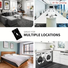 1pc Marble Texture Panel Cover, Suitable For Single/Double Gang Switch And Toggle Plate - Elegant Black Marble Color, Easy Installation, No Wiring Required, Marble Texture Wall Panel For Home, Bathroom, Office Decor (1pc), 2D Flat Style - Multicolor - View 5