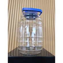 20L Barrel Dispenser Glass Dispenser With Key, Lid, And Handle - Blue - View 3