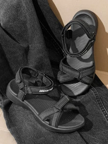 Women Outdoor Sport Sandals Athletic Hiking Flat Sandals Summer Hook Loop Comfortable Quick Drying Water Sandals Shoes - màu đen - Xem 6