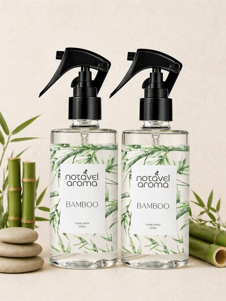 Kit Of 2 Home Sprays, 200 Ml Each, For Room Scent, Suitable For Curtains And Sheets. - Bambú - Ver 1