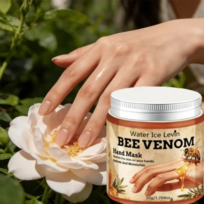 Mascarilla hidratante de mano con veneno de abeja, nutre la piel, contiene extracto de miel, glicerina y ácido salicílico, elimina suavemente los callos, suaviza la piel, ilumina el cutis, apta para manos, pies y otras partes del Body, crea un aspecto cálido y cómodo para el invierno, apta para invierno, estilo Y2K, San Valentín y otras reuniones festivas, un regalo de fiesta ideal.