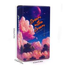 Dream Within Dream Tarot Deck, Pink Cloudy Sky Pattern Cover, Coated Paper Divination Fortune Telling Tabletop Games For Spiritual Guidance, Family Party & Divination Beginners - Multicolor - View 2