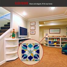 1pc Bohemian Floral Pattern Printed 1-Gang/2-Gang Plastic Wall Plate Light Switch Cover - Multicolor - View 4