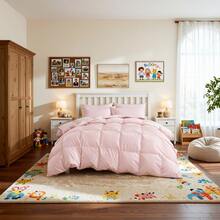 All Season Soft Pink Preppy Plaid Comforter, Four Seasons Universal Pink Grid Checkered Duvet Insert, Ultra Fluffy Cloud-Like Down Alternative Bedding Comforter For Twin Full Queen King Cal King Size Bed, Reversible Lightweight Breathable Quilted Comforter For Teen Girl Bedroom Nursery Dorm Aesthetic Home Decor, Machine Washable Gentle Skin-Friendly Comforter With Brushed Microfiber Cover & Premium Fill, No Shrinkage No Fading No Clumping Year Round Use Bedding, Warm Winter Cool Summer Fit Pink Checkered Comforter For Women Teens Kids, Ultra Cozy Fluffy Plaid Bedding For Bedroom Refresh, Easy Care Wrinkle Resistant Pink Grid Duvet Insert For All Bed Sizes, Cute Stylish Checkered Pink Plaid Bedding For Daily Use & Gift, Premium Pink Plaid Comforter With Long Lasting Fluffiness, Breathable All Weather Duvet Insert For Peaceful Sleep All Year Round - Pink - View 6