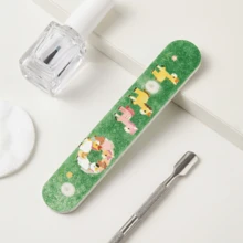 5/10/12/18件套随机颜色指甲锉套装，双面砂纸美甲工具，适用于天然指甲和亚克力指甲 - 隨機多色 - 查看 5