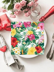 20 khăn giấy ăn kiểu Hawaii, khăn giấy chủ đề nhiệt đới, khăn giấy dùng một lần 2 lớp họa tiết lá cọ và hoa dâm bụt, thích hợp cho tiệc sinh nhật mùa hè, tiệc Aloha, Hawaii, tiệc chủ đề bãi biển. - B - Xem 7