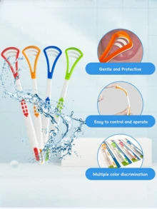 Bộ 1/3/6 dụng cụ cạo lưỡi | Dụng cụ chăm sóc răng miệng cầm tay, loại bỏ hiệu quả hơi thở hôi và mảng bám trên lưỡi, không chứa cồn. Có nhiều màu sắc, nhẹ nhàng với nướu và răng nhạy cảm, dễ sử dụng, giúp duy trì hơi thở thơm mát, sản phẩm vệ sinh răng miệng lý tưởng. - Bàn chải lưỡi - Xem 9