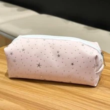 1个甜美波点铅笔盒，时尚黑白波点图案文具袋，大容量，适合学生收纳学习用品，返校季必备（拉链款式随机） - 星星筆袋 - 查看 16