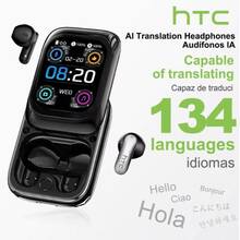 HTC NE48 Slide-Type Wireless Earbuds: Colorful HD Display, Touch Control, In-Ear Design, Multi-Function Control, Custom Wallpaper Upload, AI Translation Function - View 2