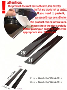 1pc Kitchen Anti-Pollution Sealing Strip, Silicone High Temperature Resistant Kitchen Gap Sealing Strip, Oil & Dirt Resistant Gas Stove Gap Soft Sealing Strip - Multicolor - View 3