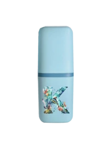 海洋字母系列牙刷架套組，浴室用品，戶外旅行牙刷，牙膏收納盒，字母系列印花防塵收納盒，旅行必需品，學校用品，度假露營，度假必需品，迷你夏季假期 - 彩色 - 查看 15