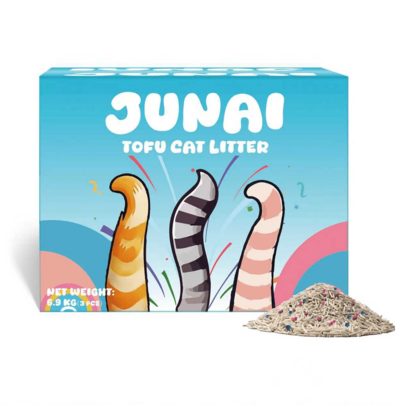 Activated Carbon Tofu Cat Litter 3-Pack (2.3kg Per Pack, 7kg Total) – Odor Control, Flushable, Strong Clumping, Low Dust, Lightweight & Absorbent, Suitable For Multi-Cat Households