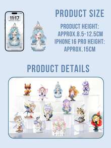 CHAKA Luminous Dream Series Blind Box Collection, 12 Regular Styles + 1 Hidden Style, Art Nouveau-Inspired Fantasy Series, Exquisite Toy Blind Box Collectible, Desktop Ornament, Display Case Statue Model Decor, Halloween And Christmas Gift - Multicolor - View 3